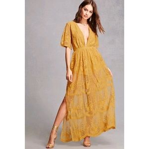 Honey Punch As You Wish Embroidered Lace Maxi